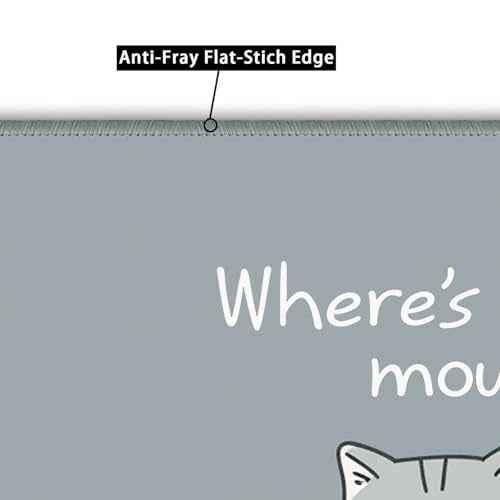 Non-Slip Mouse Pad Gaming Mouse Pad Small Mousepad for Computer, Laptop, Gamer, Cat Pattern, 8x10 inch