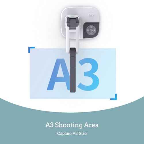 JOYUSING V513 HDMI/USB 13MP Dual Mode Document Camera for Teacher, Auto Focus, LED Light for Real-time Projection, Video Recording, Distance Learning, Works with and Without a Compute