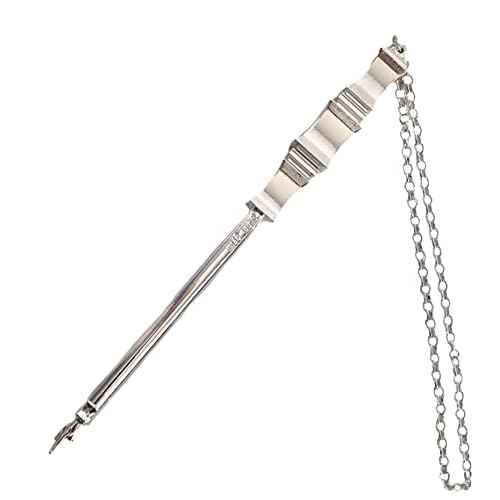 SUPER STAM Torah Book Pointer Yad Hand Pointer Silver Finish in Metal Gift Box Great bar bat Mitzvah Gift 17 cm with a 20cm Bead Charm