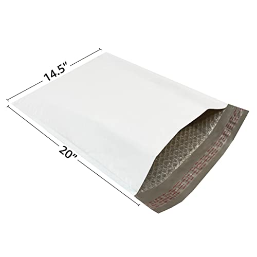 StarBoxes Poly Bubble Mailer 14.5"x20" #7- Pack of 50, White (PBM714520050)
