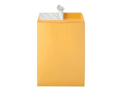 Quality Park 9" x 12" Self-Seal Catalog Envelopes, for Mailing, Organizing and Storage, Brown Kraft, Heavy 28-lb Paper, 100 Per Box (QUA44562)