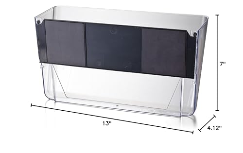 Officemate Magnetic Wall File Letter Size, Clear (21454)