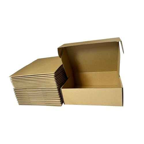 13x10x4 inches pack of 18 shipping boxes, Brown Corrugated Cardboard Mailer Box for small Business packaging supplies, packing and Wrapping Mailing Present