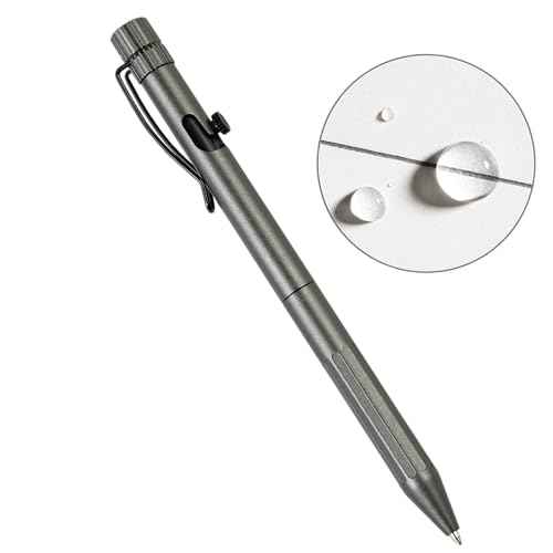 Rite in the Rain Weatherproof Gunmetal Bolt-Action Metal Pen, Black Ink, (No. G16)