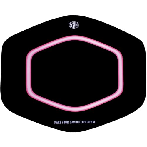 Cooler Master FM510H Gaming Floor Mat, Splash-Proof Surface, Anti-Fray Stitching, Anti-Slip Floor Protector for Computer Gaming Desk Chair, Carpet, Hard Wood, and Tile Floor