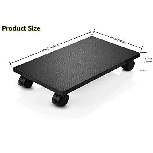 PC Stand for floor Computer Tower Stand With Wheels - CPU Holder for Under Desk