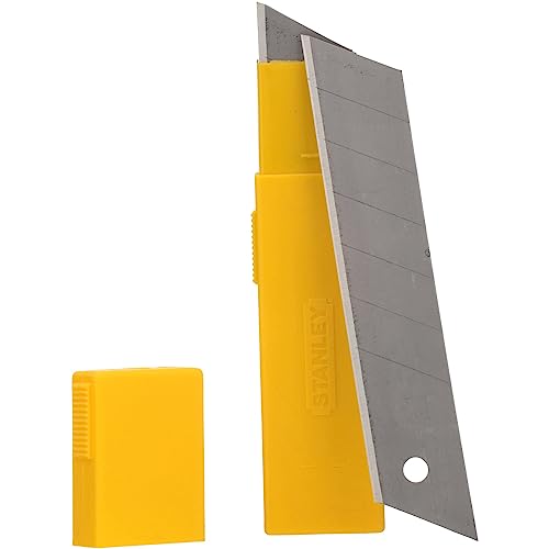 Stanley 11-325T 25mm Heavy Duty Quick-Point Snap-Off Blades with Dispenser, Pack of 10 (4)