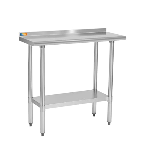 Treshin 18x36-Inch Stainless Steel Commercial Prep & Work Table