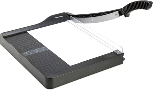 Amazon Basics 12-Inch Heavy-Duty Guillotine Paper Cutter with Safety Lock