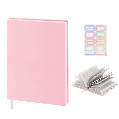 MoKo Book Cover, Reusable and Stretchable Up to 10 x 12.5 in, Pink