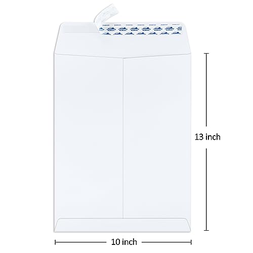White Self Seal Catalog Envelopes 10x13 Inches, Pack of 150 - ValBox
