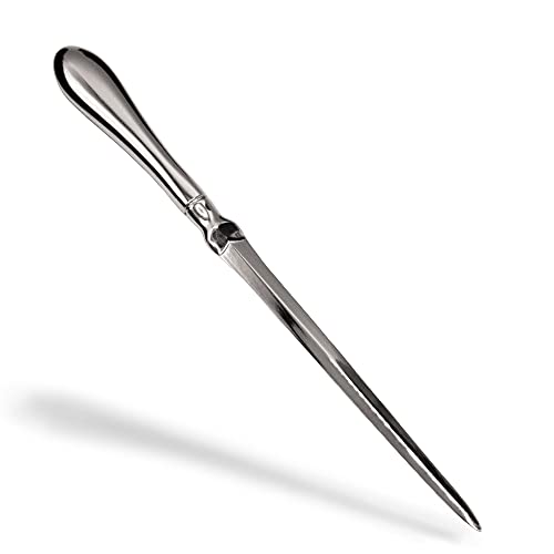 Uncommon Desks Silver Edge Letter Opener Knife - 1 Pack, Safe Envelope Cutter