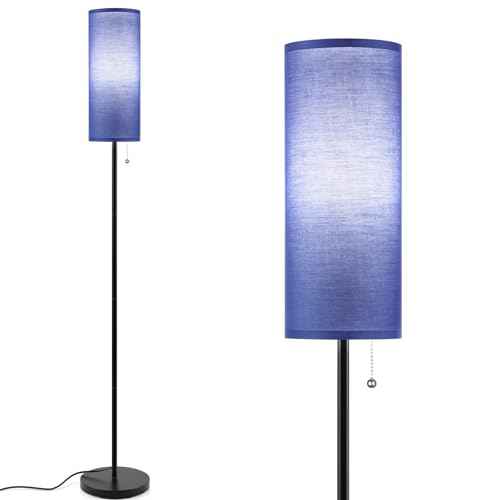Floor Lamp for Living Room, 3 Color Temperature Modern Standing Lamps, Minimalist Floor Lights for Bedroom, Office, Reading,Blue
