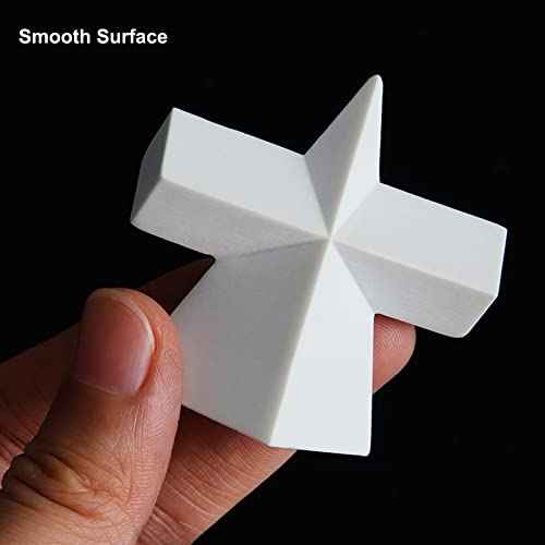 10PCS Art Crafts 3D Gypsum Geometry Sketch Basic Form Learning Tools Mini Resin Geometry Shapes Mold Sketch Classic Modern Shelf Table Sculpture Home Decor