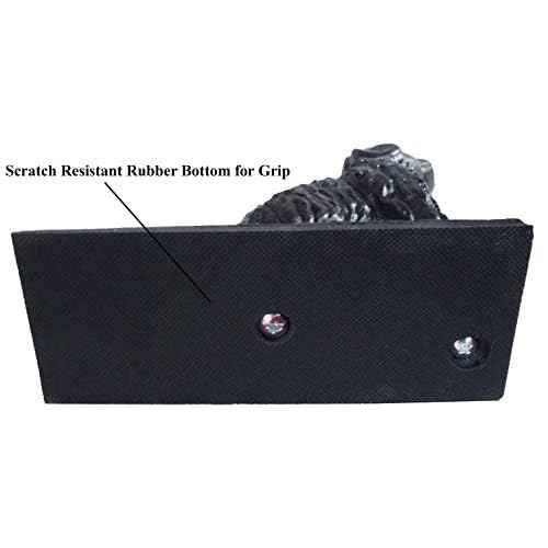 Lulu Decor, Cast Iron Dog Door Stopper, Doorstops Weight 5 Lbs (Black)