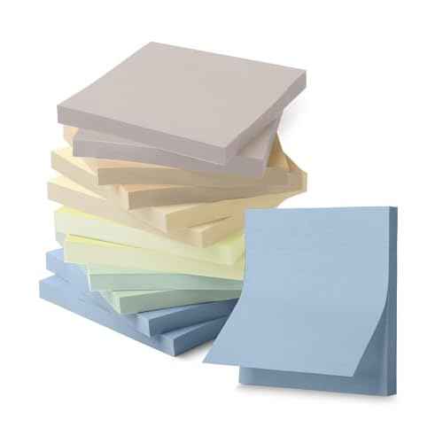 Mr. Pen- Sticky Notes, 3¡±x3¡±, 12 Pads, 600 Sheets, Colorful Sticky Notes 3x3, Whispers of Nature