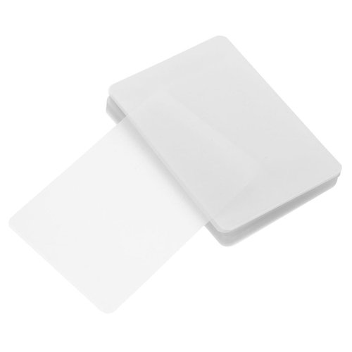 NUOBESTY 100 Sheets Thermal Laminating Film Pouches Clear PVC Photo Protective Laminating Sheets for Id Cards Business Cards Menus Documents Fade Resistant