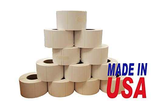 Aquos Torrey Printing Scale Label TR-8010 Blank UPC Standard Label for LSQ-40L Scale | 700 Labels Per Roll | Thermal White Label Rolls | 12 Rolls