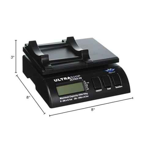 My Weigh UltraShip 35 Lb Electronic Scale,black; blue