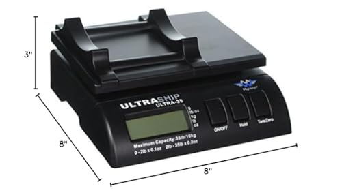 My Weigh UltraShip 35 Lb Electronic Scale,black; blue