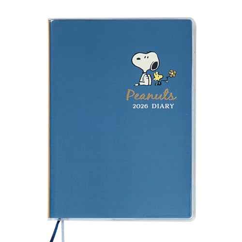 Sanrio 623326 B6 Diary (Horizontal Ruled Type) 2026 Snoopy Paper Starts October Notebook Planner Schedule Notebook