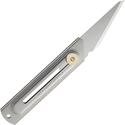 OLFA Craft Knife L-Shaped Model 34B with Adjustable Blade - Rust Resistant Steel