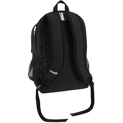 Capelli Sport 19 Inch Laptop Backpack, Gym Travel Bag with Computer Sleeve, Black/Red
