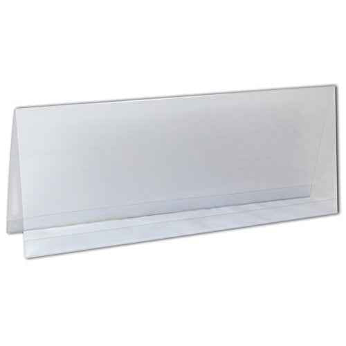 C-Line Plastic Name Tent Holders, 4-1/4 x 11 Inches, Clear, Pack of 25 (87507)