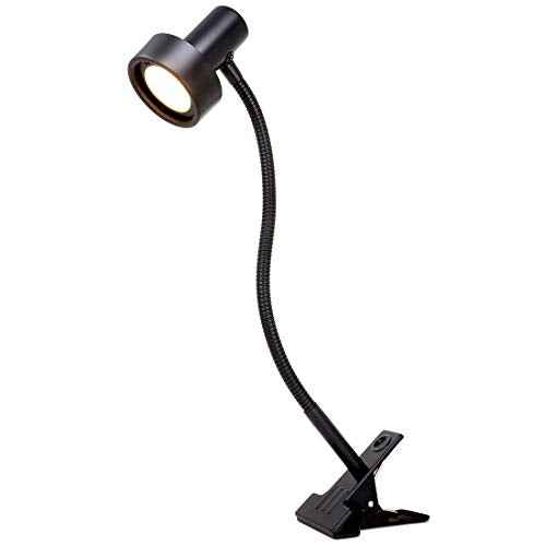 O¡¯Bright Luxor - Dimmable LED Desk Lamp with Gooseneck (Black-Clip on)