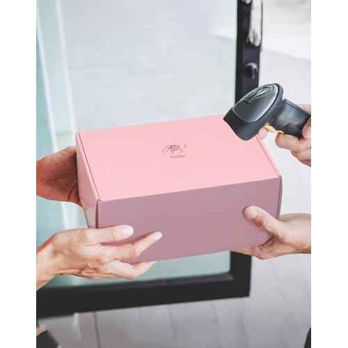 9x6x2 Inch Small Pink Shipping Boxes Pack of 45, Cardboard Boxes for Packaging Small Business