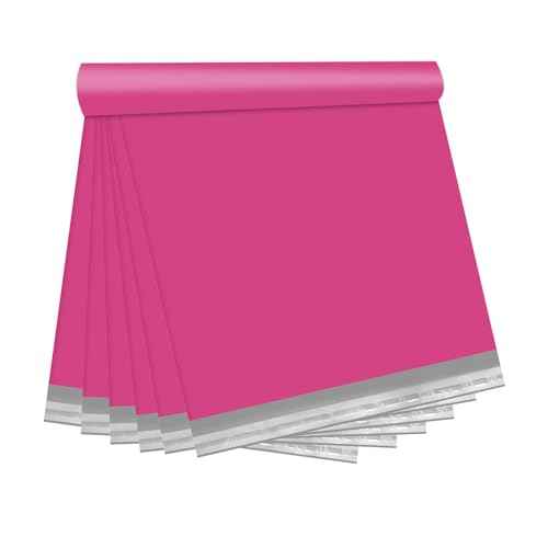 Poly Mailers 14.5x19 200 Pcs | Large Shipping Bags for Clothing | Strong Adhensive Mailing Bags for Small Business, Shipping Envelopes Bags, Tear-resistant Package Bags Pink