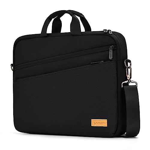 15 15.6 16 17 17.3 inch Laptop Computer PC Shoulder Bag Carrying Case, Water-Repellent Briefcase