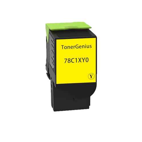 CS421 CX421 Toner Cartridges 78C1XY0 Compatible with Lexmark CS421 CS431 CS521 CS622 CX421 CX522 CX622 CX625 Toner Cartridges 1-Yellow