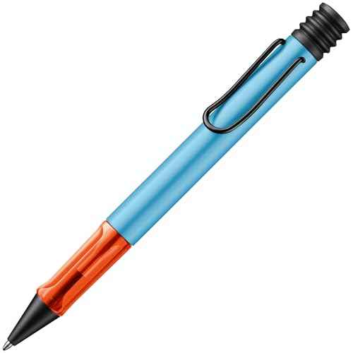 Lamy AL-star denim - Ballpoint Pen with transparent, ergonomic grip & line width M - lightweight aluminium body - including large capacity refill M 16 in black