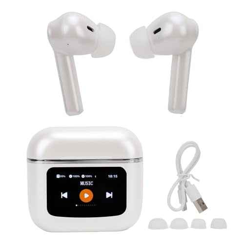 Language Translator Earbuds, Bluetooth 5.3 Instant Translation Device, 3 Modes 137 Languages Online Voice Translator with APP, with Cordless Charging Case, for iOS Android (White)