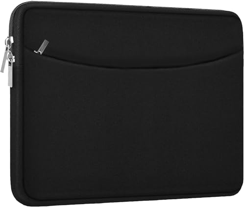 Ampoock 14 Inch Laptop Sleeve Case Black Shockproof Protective Bag
