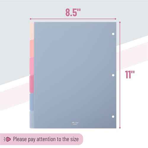 Mr. Pen- Binder Dividers, 6 Tab Dividers, Pack of 2 Sets (12 Dividers Total), Dividers