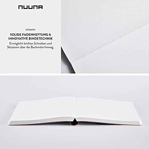 Nuuna Graphic L Write-Wrong Smooth Bonded Leather Notebook - White