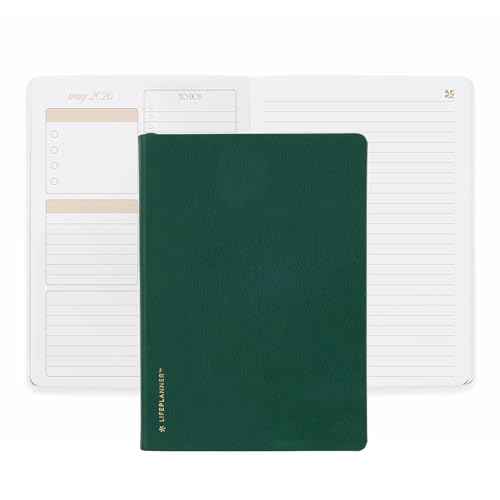 A5 Softbound LifePlanner (January 2026 - December 2026) - Forest Green, horizontal layout