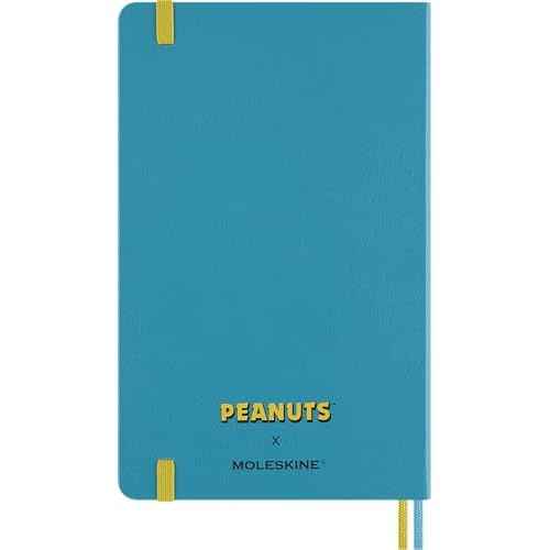 Moleskine Limited Edition Peanuts 'Charlie & Lucy' 18 Month 2025-2026 Weekly Planner, Hard Cover, Large (5" x 8.25"), Reef Blue, 208 pages