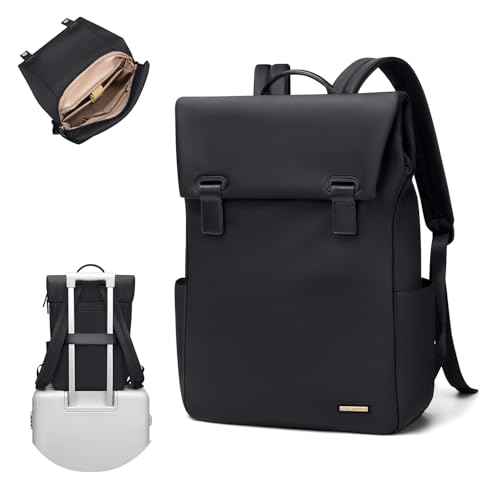 Women Laptop Backpack Computer Backpacks Carry On Waterproof backpack Fits 14Inch Notebook Travel Commute College (Black)