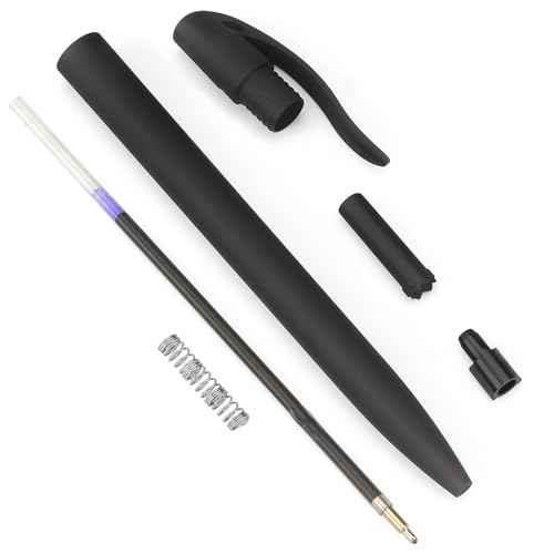Bribobo 8 Pack Ballpoint Pens Retractable No Bleed Black Click Pens, Medium Point, Smooth Ink, 1.0 MM Black Ink