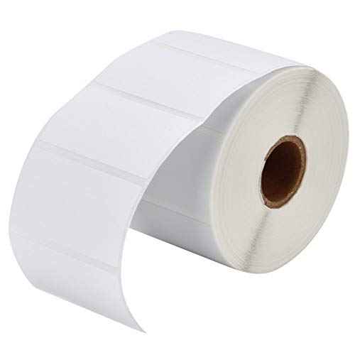 RBHK 12 Rolls Direct Thermal Labels 2-1/4'' x 1-1/4'', Permanent Adhesive Shipping Labels for Zebra Printer, SKU Labels Address Labels, 1000 Labels per Roll