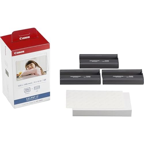 Canon Color Ink Paper Set KP-108IN 4X6 108 Sheets