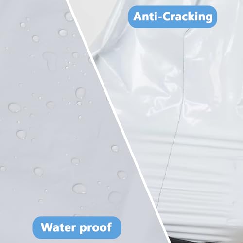 Myrvexel White Poly Mailers 12x15.5 Inch - 100 Pack Shipping Bags for Clothes