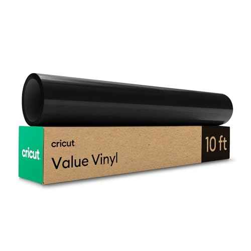 Cricut¢ç Value Permanent Vinyl, Black (12 in x 10 ft)