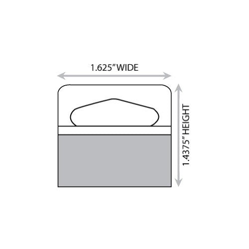 1-5/8" X 1-7/16" Slot Holed Adhesive Hang Tabs 1000/Pack