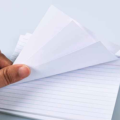 KAISA Lined Index Card 3"x5" Index Cards Flashcards, 2400 Count Ruled on Front, Blank on Back Index Cards, White 24 pack of 100 Shrink, Made in the USA