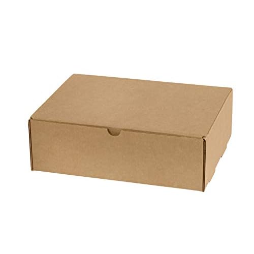 Top Pack Supply Literature Mailers, 9" x 6 1/2" x 1 3/4", Kraft (Pack of 50)