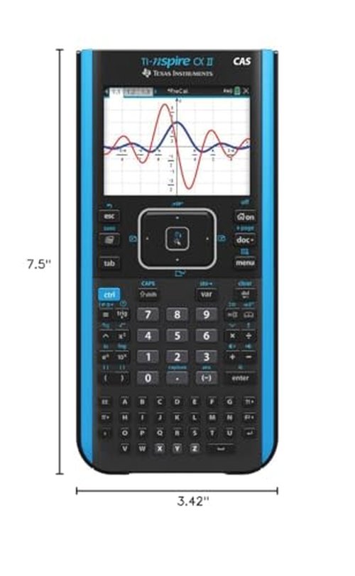 Texas Instruments TI-Nspire CX II CAS Color Graphing Calculator with Student Software (PC/Mac)